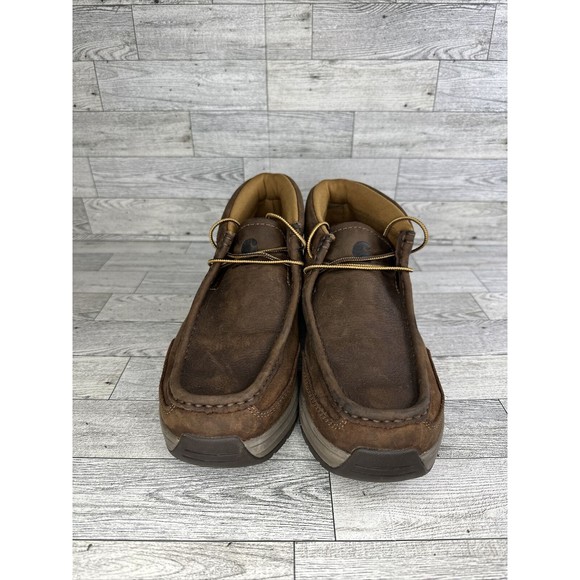 Carhartt Men's 4" Lightweight Soft Toe Wedge Chukka Bootie Size 8 Dark Bison GUC - Picture 2 of 5